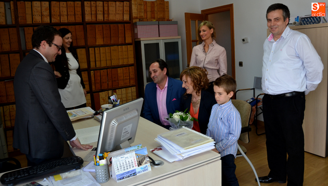 Marcelino Tiedra y Eloísa Lozano fueron los primeros contrayentes en darse el si quiero en la Notaria de Peñaranda