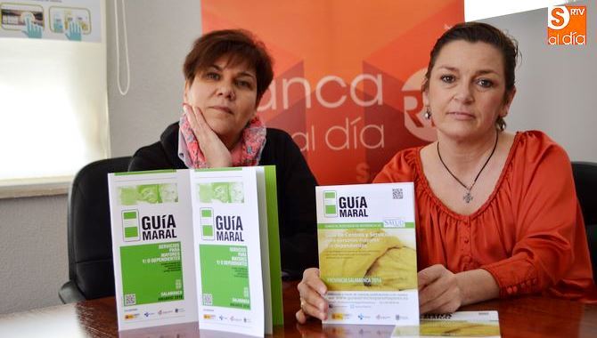 Belén Rodríguez y Carmen Fraile, coordinadora provincial en Salamanca y coordinadora regional de la Guía Maral / Foto Adrián Martín