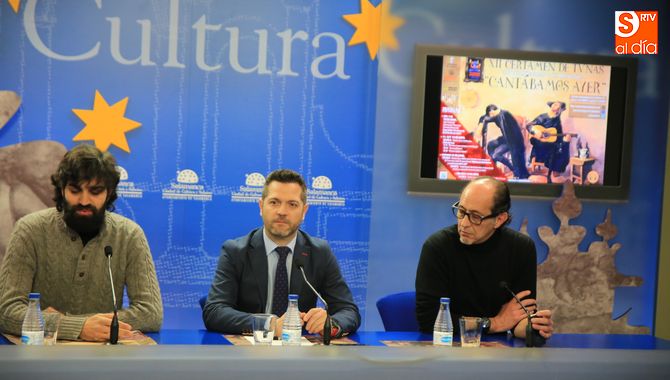 Miguel Ángel Luengo, Julio López y Manuel Heras presentan el encuentro. Foto: Alberto Martín