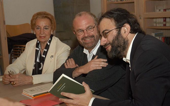 Pilar Fernández Labrador, Eduardo Chirinos y Alfredo Pérez Alencart (Casa de las Conchas, 2006)