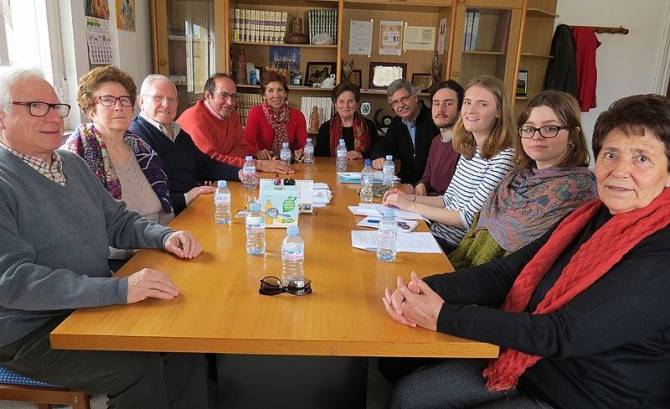 Grupo de trabajo y vecinos de Villoria en la última de las actividades de Provincia creativa / MERCEDES CORREDERA