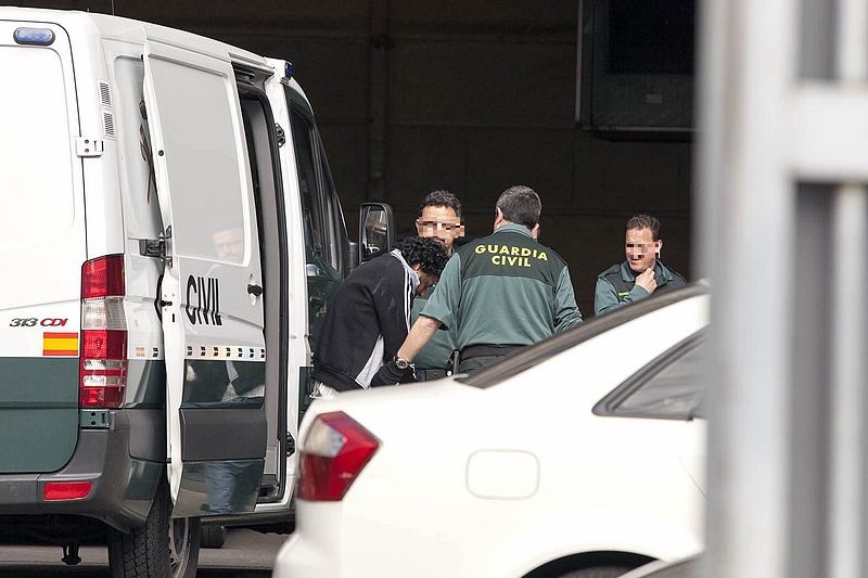 El presunto asesino de Yolanda Jiménez es conducido a dependencias policiales | Foto: Jesús Formigo / Ical