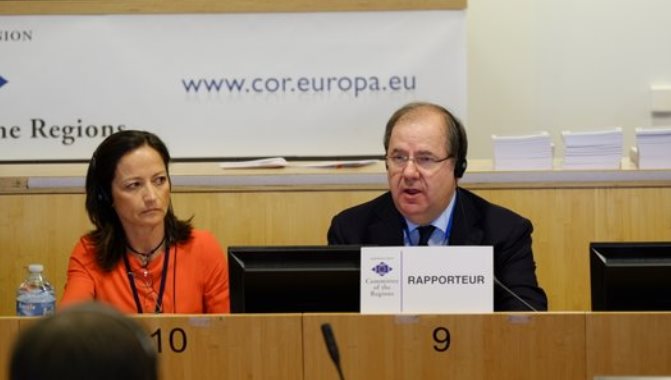 El presidente de la Junta, Juan Vicente Herrera