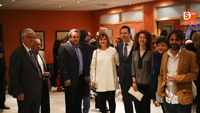 Blas Rodríguez, director del Colegio La Inmaculada, en el centro, junto a algunos invitados / Foto de Alejandro López