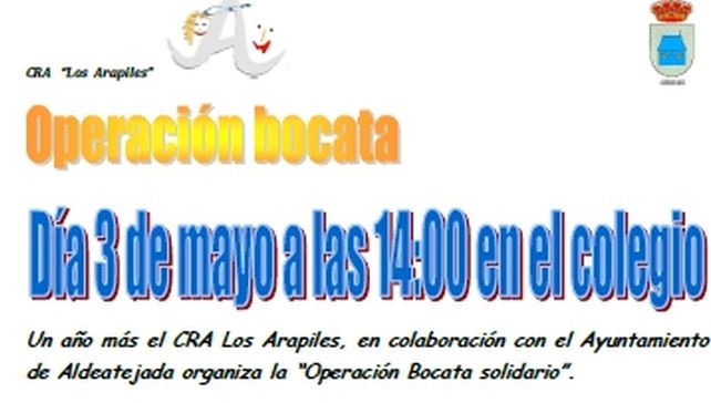 La Operación Bocata Solidario recaudará fondos para Mozambique  