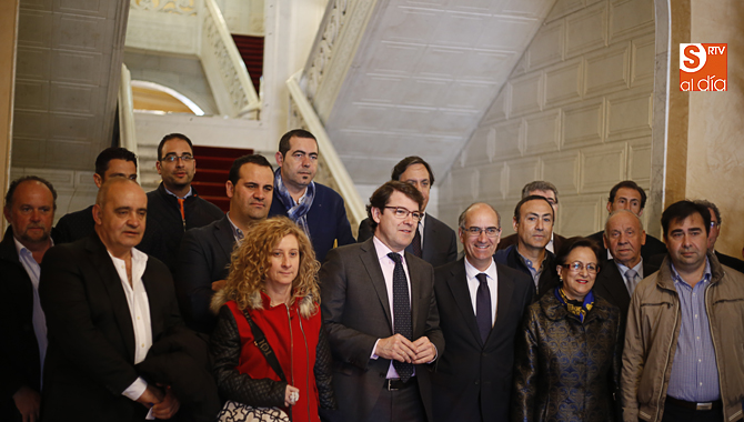 Integrantes del Consejo del Alfoz, en el Ayuntamiento de Salamanca / Foto de Alejandro López