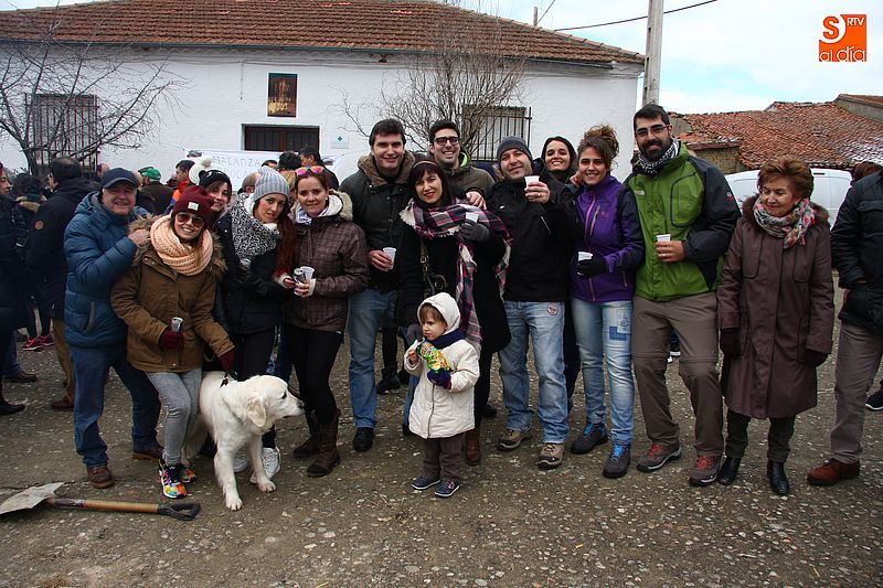 Asistentes a la primera matanza de Berrocal el pasado mes de febrero.