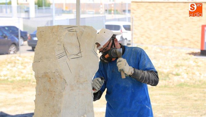 Segunda jornada de la Feria de la Piedra en Villamayor. Fotos: Alberto Martín