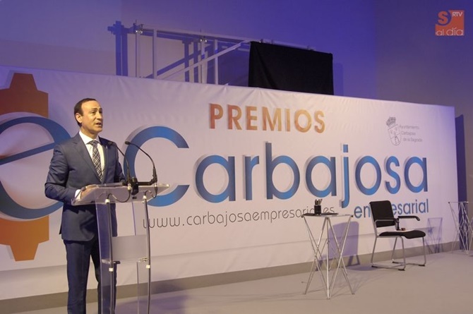 Acto de entrega de los Premios Carbajosa Empresarial de la pasada edición