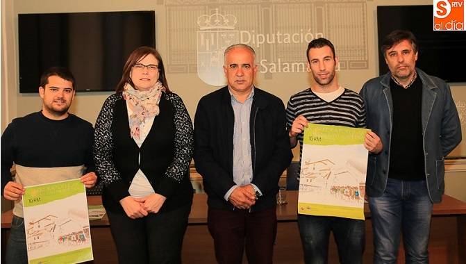 Momento de la presentación de la prueba atlética en Cantalapiedra