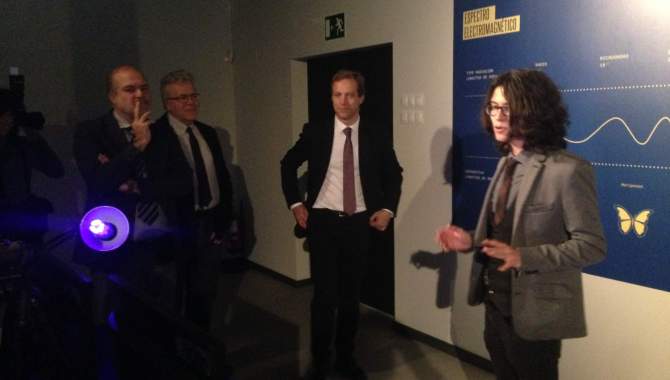 Momento de la inauguración de la exposición en Madrid