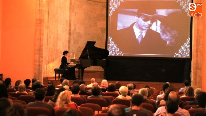 Un momento del concierto ofrecido por Virginia Sánchez