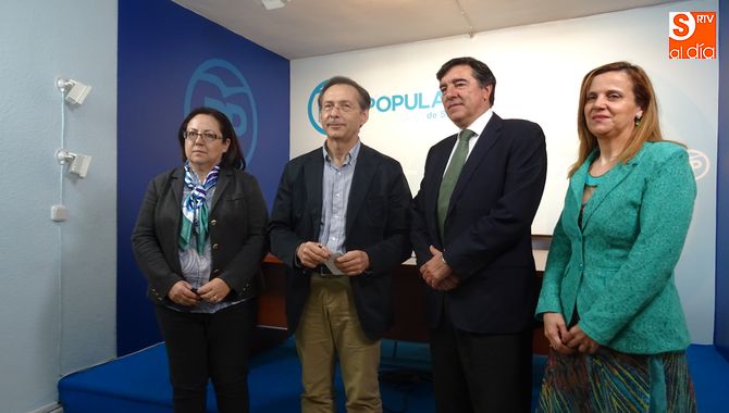 Los populares María Jesús Moro, Bermúdez de Castro, Gonzalo Robles y Esther del Brío