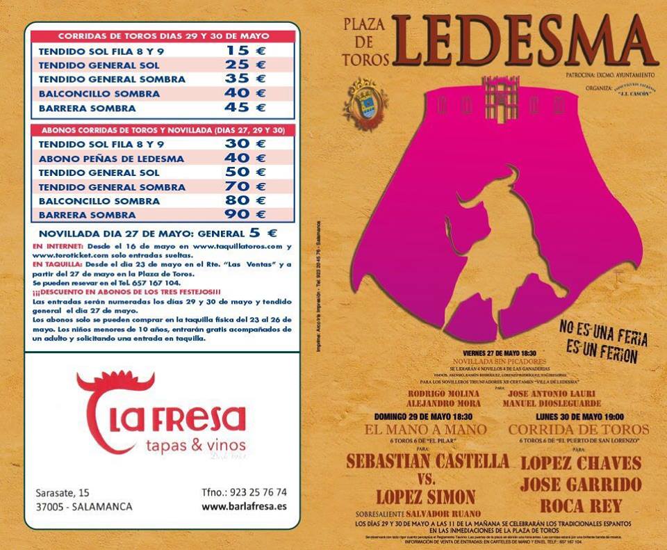 Los niños de la Escuela Taurina protagonizan el spot de la Feria de Ledesma  