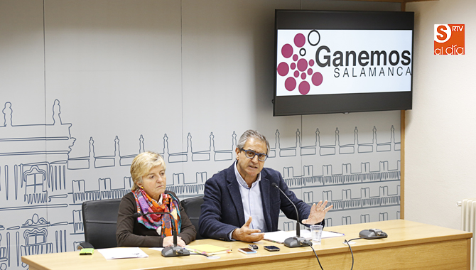 Pilar Moreno y Gabriel Risco, concejales de Ganemos / Foto de Alejandro López