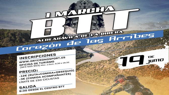 El Centro BTT de Aldeadávila se estrena con la I Marcha ‘Corazón de Las Arribes’  