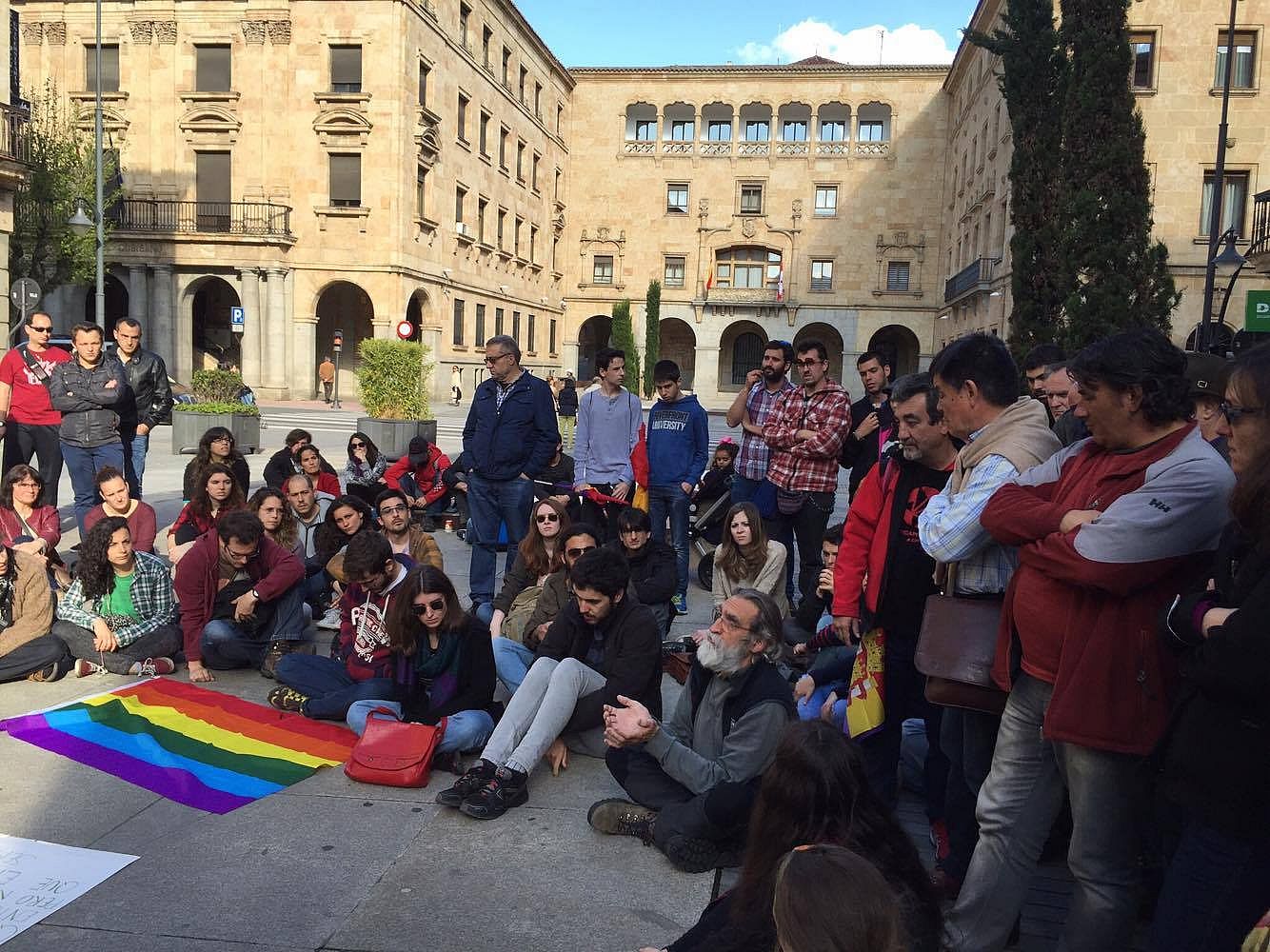 Un momento de la reunión este domingo