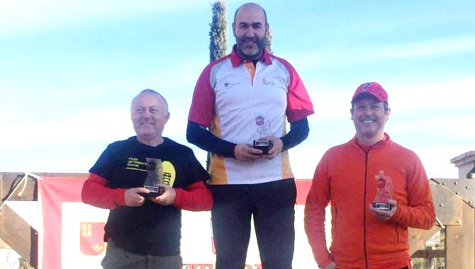 Víctor Gonzalo Barrios en lo más alto del podio en el Nacional