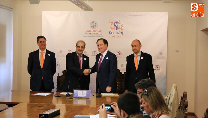 Fundación Mapfre y Universidad de Salamanca suscriben un convenio de colaboración. Foto: Alberto Martín