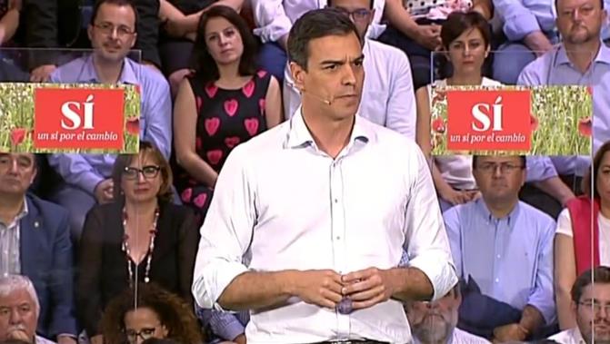 Pédro Sánchez, líder del PSOE
