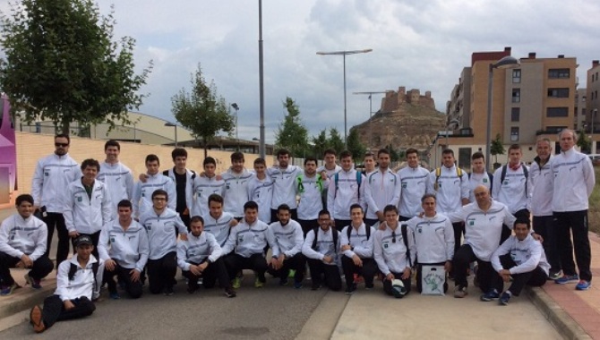 Plantilla del Atlético Salamanca que compitió en Monzón