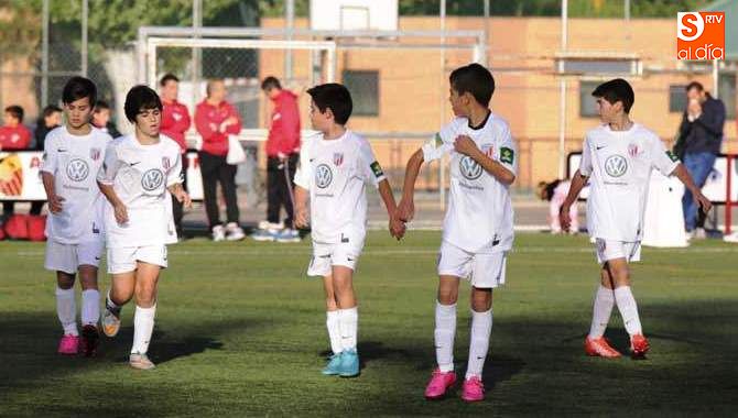 Un partido del Santa Marta alevín durante la pasada temporada