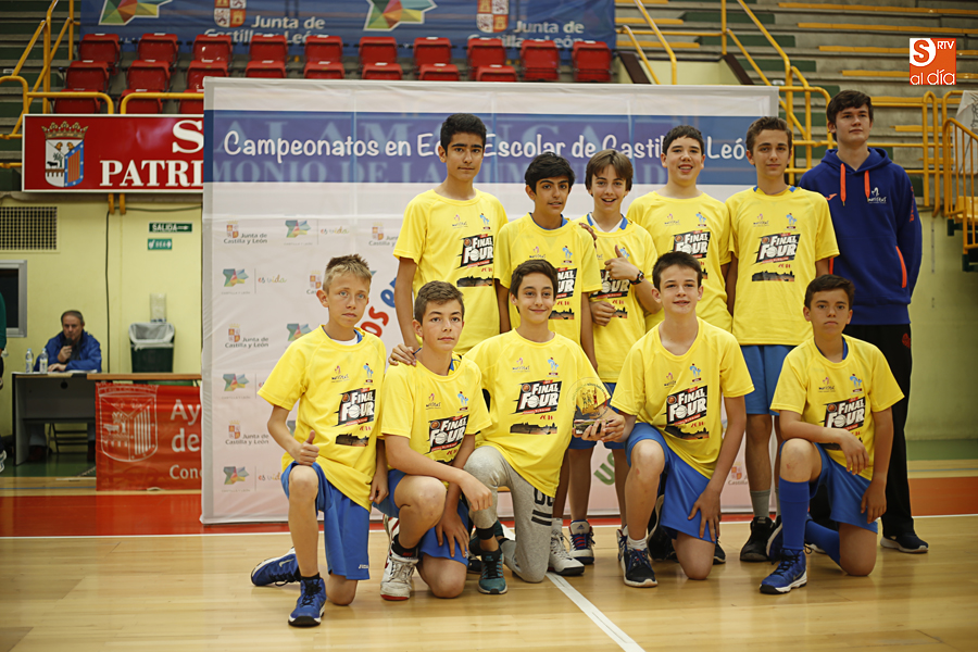 Colegio Maristas de Salamanca, cuarto clasificado en baloncesto masculino (Foto de Álex López)