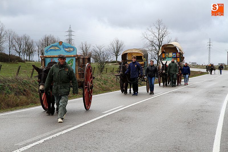 Miembros de Acasan en la marcha a la matanza arriera el pasado mes de febrero.