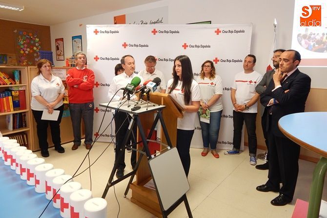 Los voluntarios de Cruz Roja han estado en la presentación de la memoria de actividades 2015