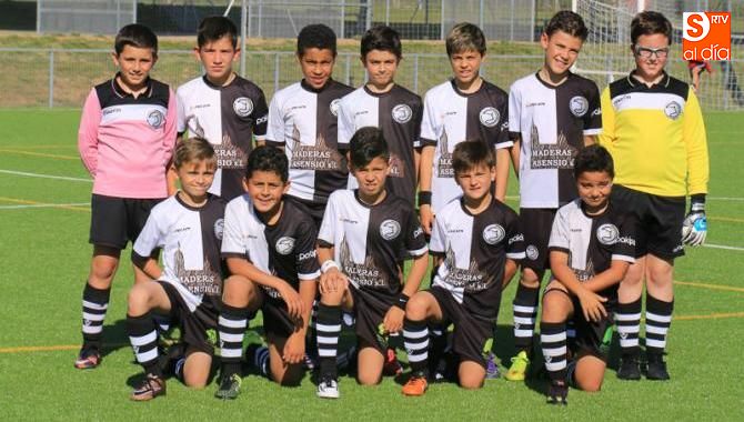 Plantilla del Unionistas CF benjamín que está disputando la Fase Regional
