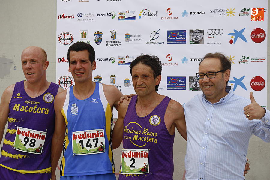 Pasán, el ganador, en el centro / Foto de Alejandro López