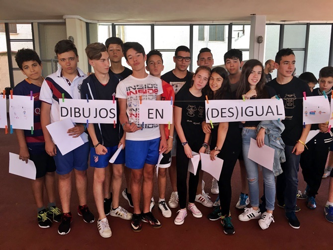 Alumnos del Colegio La Milagrosa en las actividades de la Semana Cultural