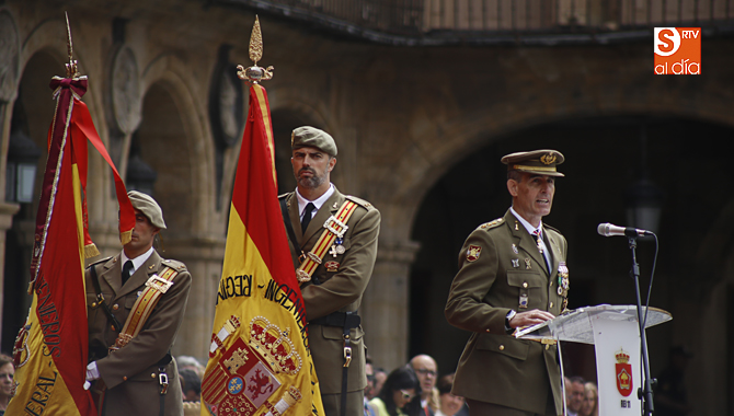 El coronel jefe del Regiminto, Antonio Villalba. Foto: Alejandro López