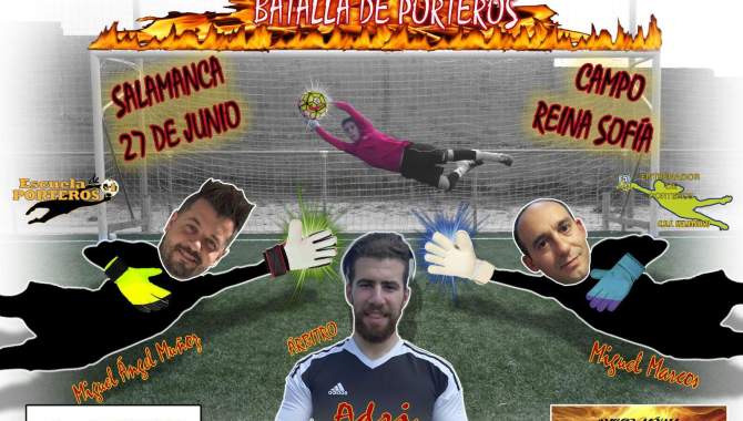 El campo de fútbol Reina Sofía acoge una singular ‘Batalla de Porteros’  