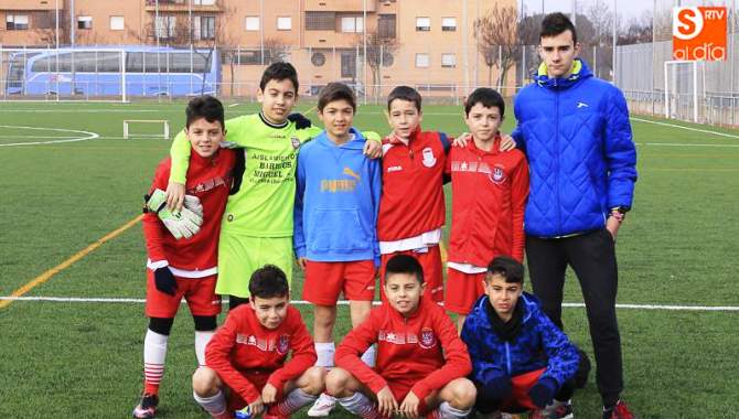 Uno de los equipos del Promesas de Villoria que participa en el fútbol provincial