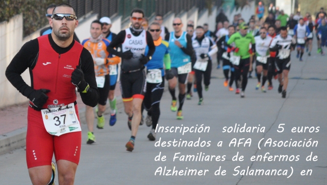 Detalle del cartel de la prueba atlética