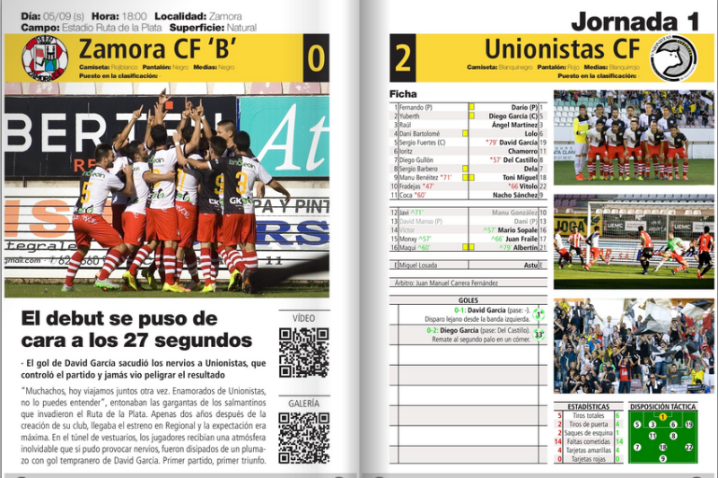 Unionistas CF regala un libro de la temporada 2015-16 a los socios colaboradores  