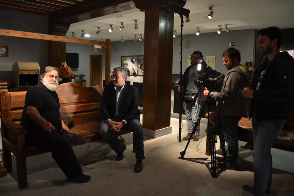 Javier Pérez de Andrés entrevistó a Julián Ramos en el Museo de la Industria Chacinera.