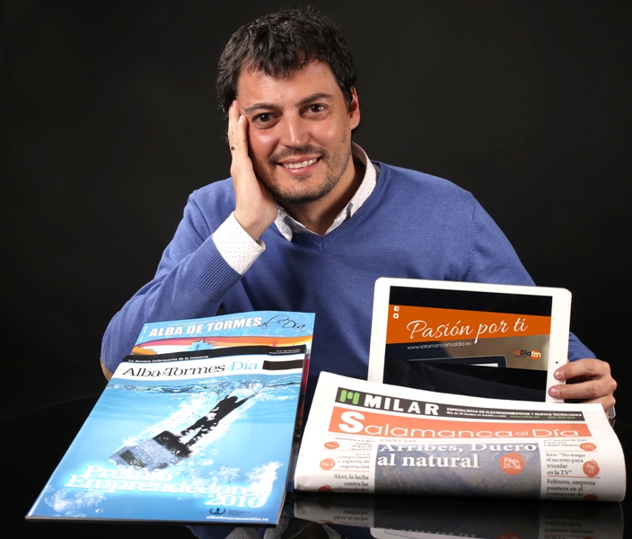 Roberto Jiménez creo albadetormesaldia.es en 2008 con 100 euros de presupuesto al año