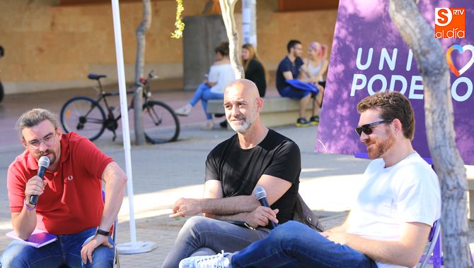 Jorge Lago, Emilio Pérez y Jorge Moruno. Foto: Alberto Martín