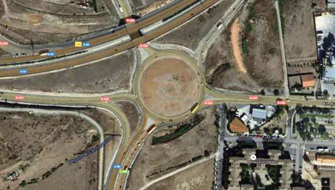 Detalle aéreo de la rontonda que se variará