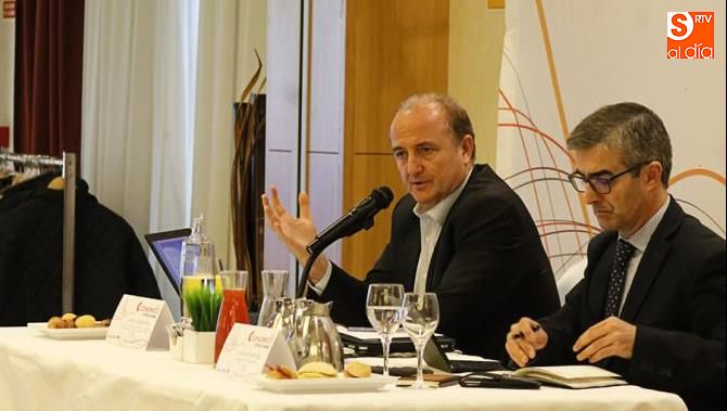 Miguel Sebastián, exministro de Industria, en el Foro Económico de El Norte, que se celebró en Salamanca