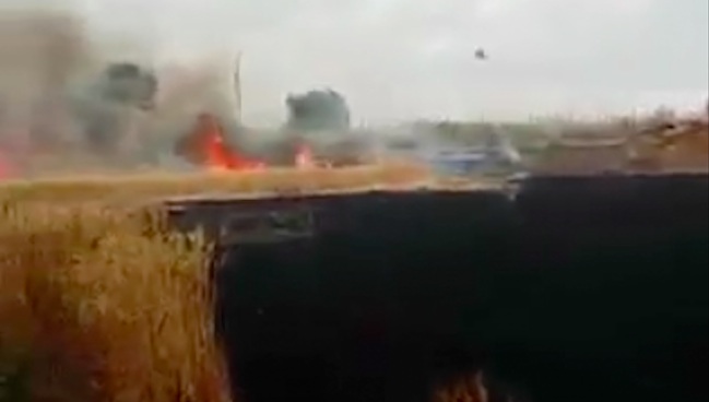 El fuego en Castellanos quedó controlado hora después de comenzar