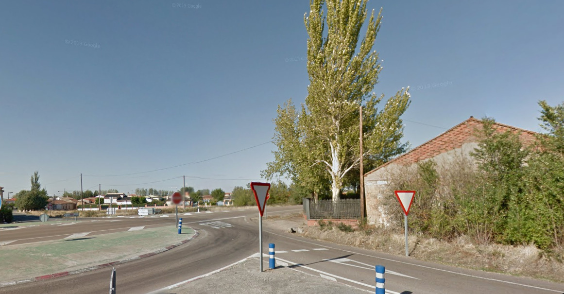 Cruce en el que se ha producido el accidente
