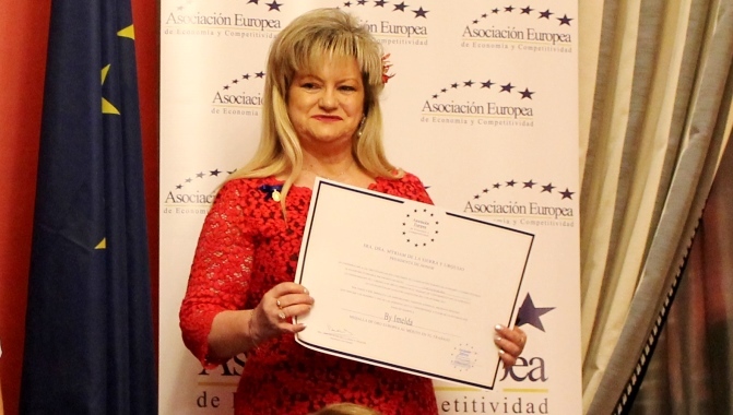  Imelda Sánchez García ha sido galardonada con la Medalla Europea al Mérito en el Trabajo