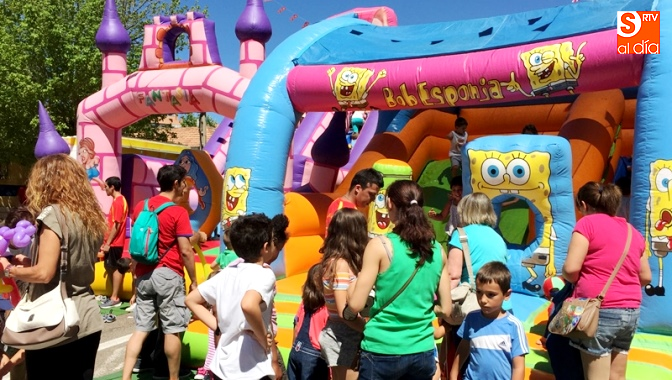 Los hinchables llamaron la atención de los más pequeños