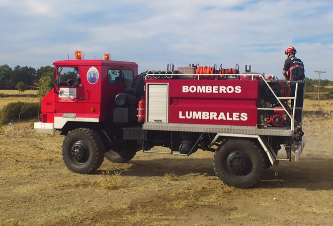 Efectivos del Parque de Bomberos de Lumbrales