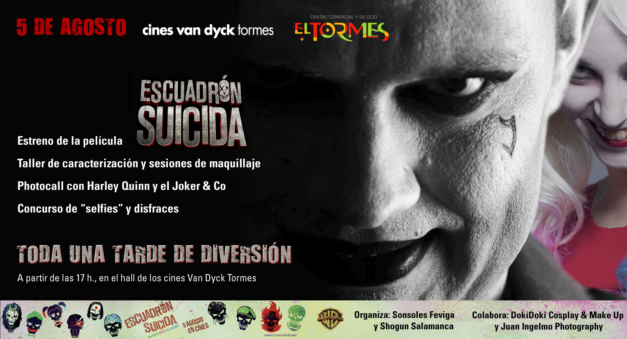 Diferentes actividades para la película del verano