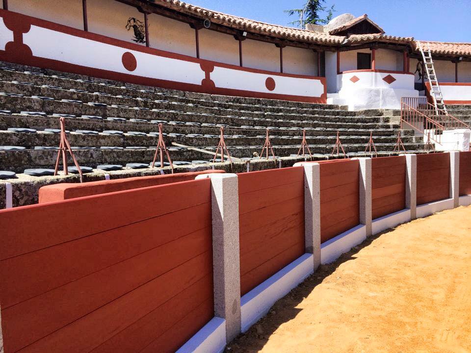 La plaza está lista para acoger los numerosos festejos. Foto: Asoc. Taurina de Guijuelo.