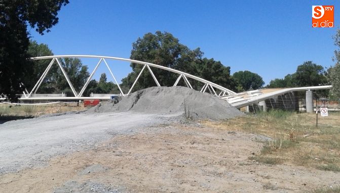 Pasarela que comunicará la Isla del Soto con La Aldehuela